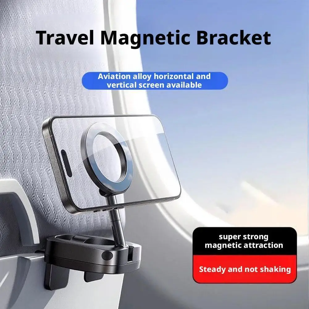 For MagSafe Car Mount 360°Phone Holder Universal Airplane Smartphone Stands Car Rack Dashboard Travel Essentials Holder