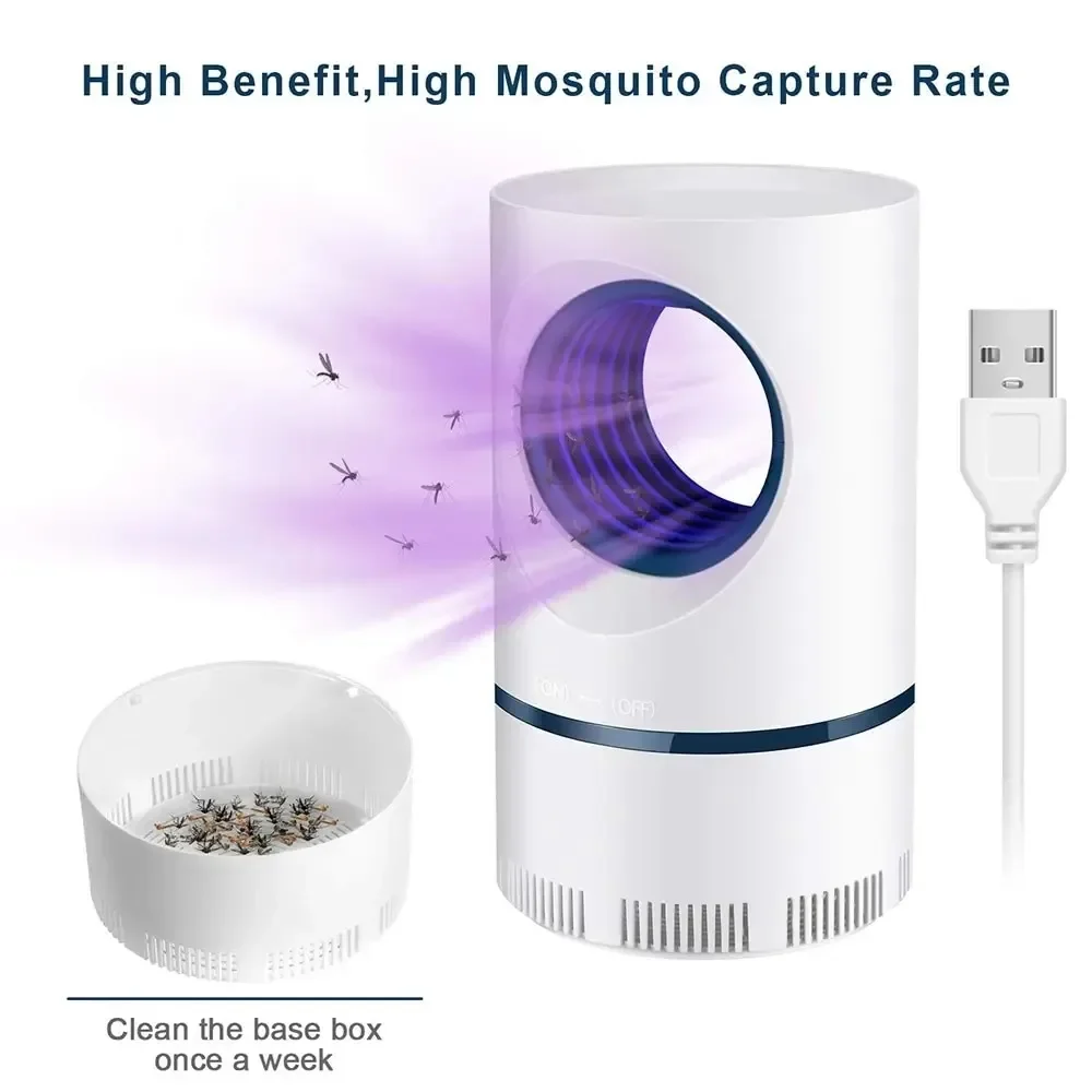 Portable Mosquito Killer Lamp Home Physical Silent Mosquito Repellent Baby Bedroom Repellent Lamp Lure Kill Mosquitoe ﻿For Home