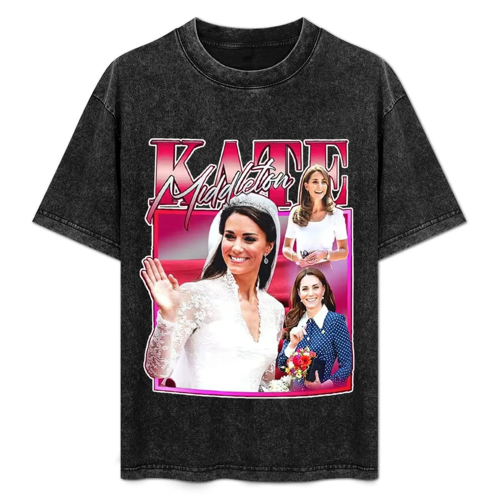 

kate-middleton-homage T-Shirt kawaii clothes rapper graphic tees plus size tops boys whites t shirt for men