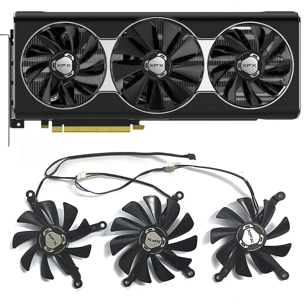 

New RX 5700XT GPU Fan 95MM 85MM 4PIN CF1010U12S for XFX RX 5600 XT, RX 5700, RX 5700 XT Graphics Card Cooling Fan