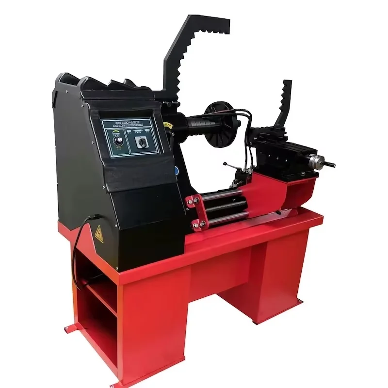customized Hub Repair Machine Wheel Rim Straightener with Lathe Repair Wheel Hub Machine