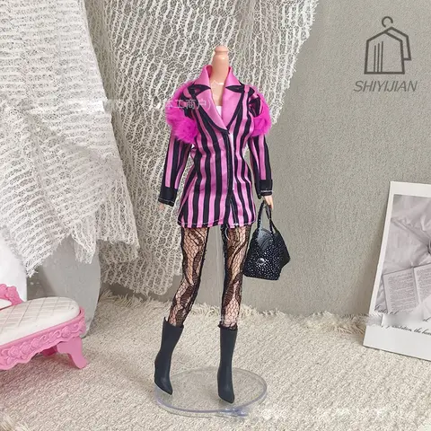 1/6 FR Supermodels Doll Clothes Accessories Fashion Cool Girls Princess Doll Sexy Outfit For 11.5 Inch 30cm Babi Doll Dress Up