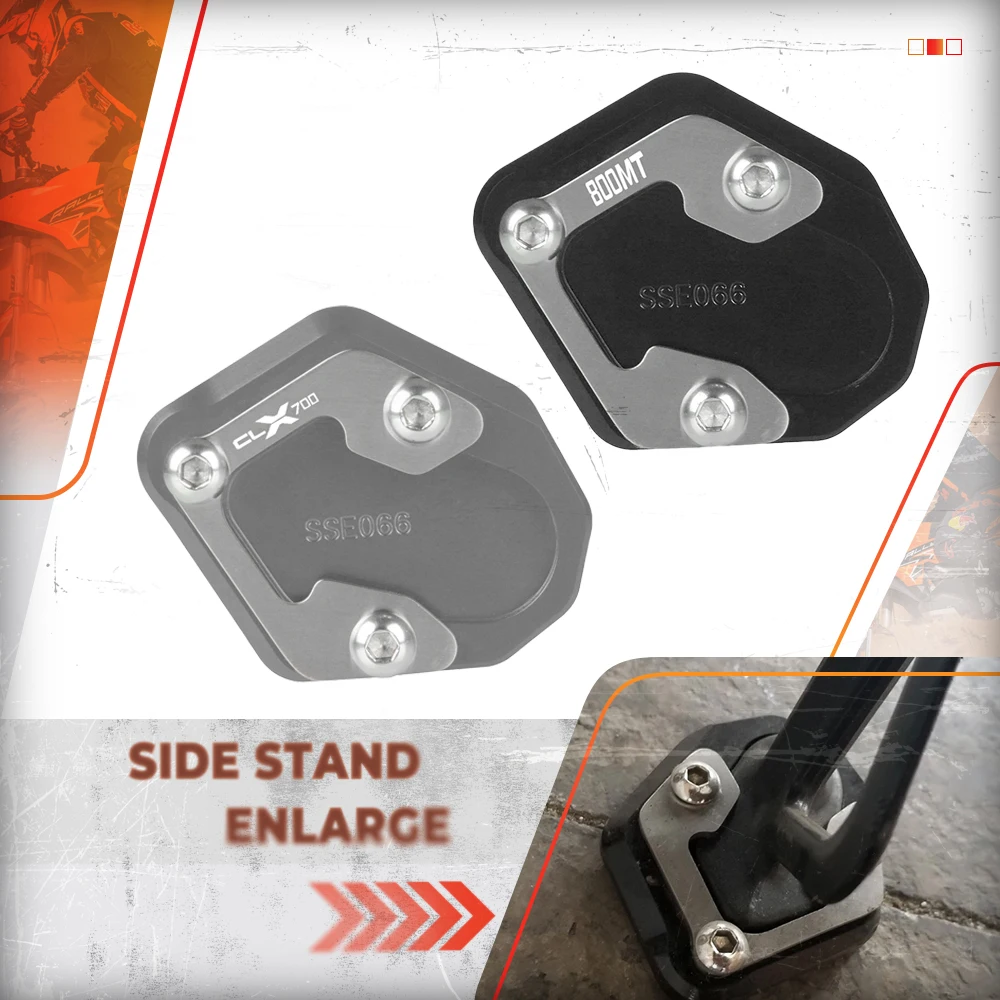 

FOR CFMOTO CLX700 /700 CL-X Heritage/Adventure/Sport 2020-2023 Kickstand Sidestand Stand Extension Enlarger 800MT N39° 2021-2023
