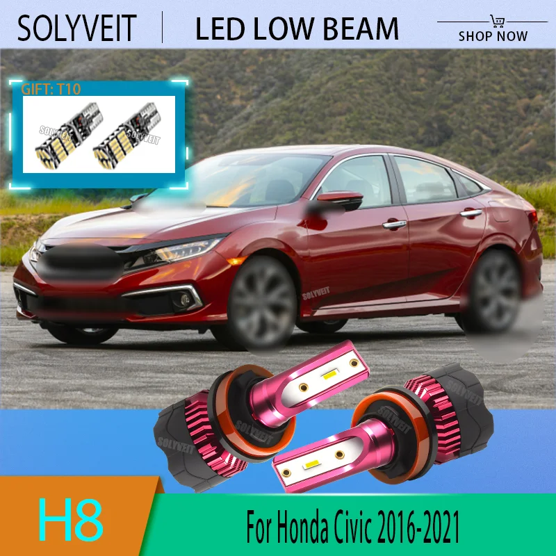 

Professional-Grade Lighting H11/H9/H8 LED Low/Dipped Beam Bulb Car Headlight For Honda Civic 2016 2017 2018 2019 2020 2021