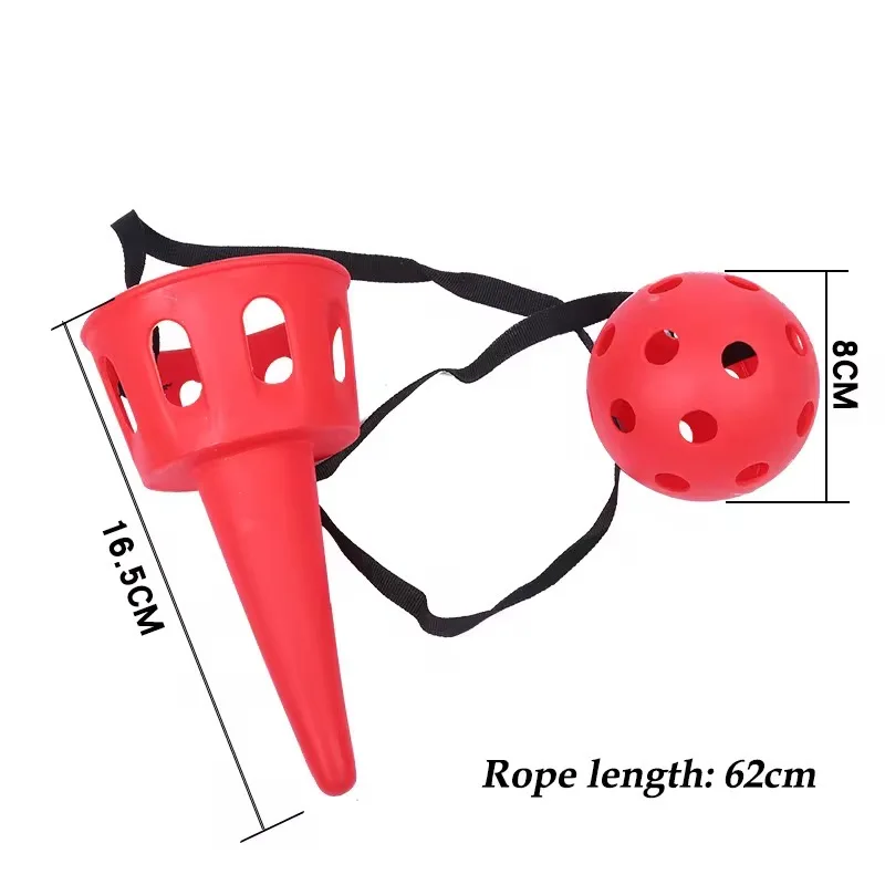 Kinder werfen und fangen Spiel Spaß Ball Tasse Spielzeug Outdoor Puzzle Spielzeug Set Kinder sensorische Trainingsausrüstung Früherziehung