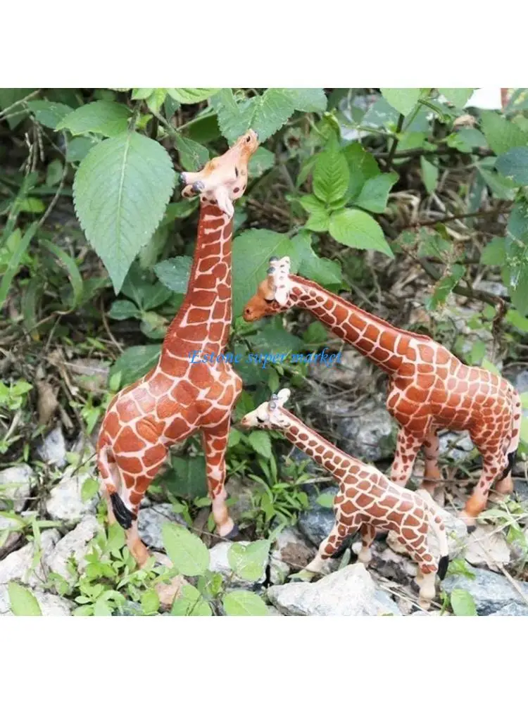 

090B Children Funny Plastic Giraffe Toy Educational for 6-8 Year Old Kids Action Figures Improve Intelligence Supplies