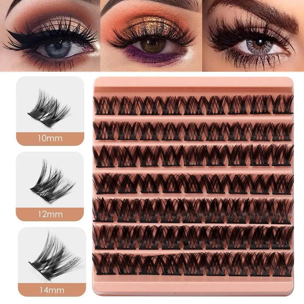 63Cluster/Box 10/12/14mm Individual Cluster Eyelashes Soft Lashes Extension Faux Mink Lashes Fairy C Curl