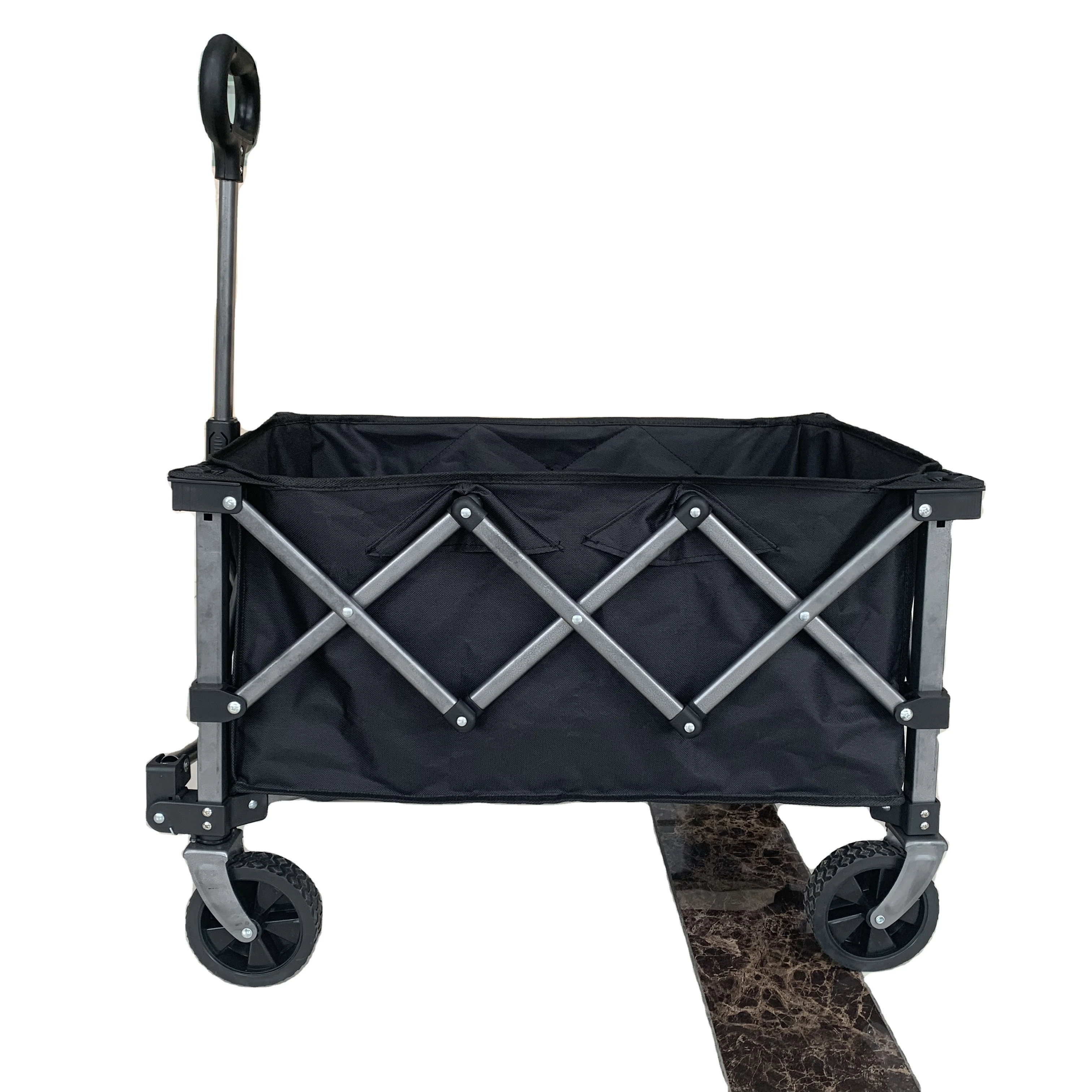 

Портативная складная тележка для кемпинга с четырьмя колесами, настраиваемая, с откидным столиком и подстаканниками, грузоподъемность 100 кг, для покупок