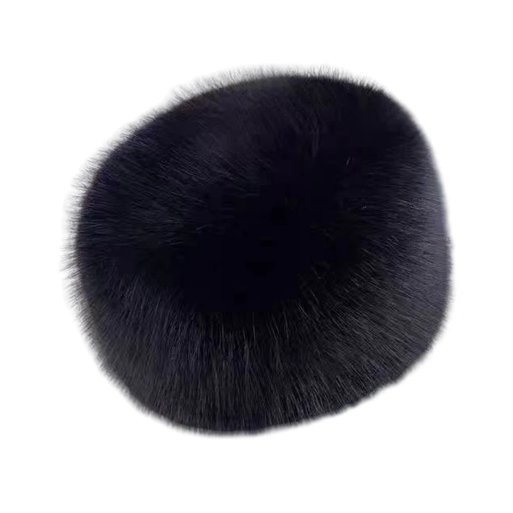 Sombrero Ushanka ruso de piel Artificial para mujer, pasamontañas grueso y cálido con orejeras, gorros de zorro falso para damas al aire libre, 1pc