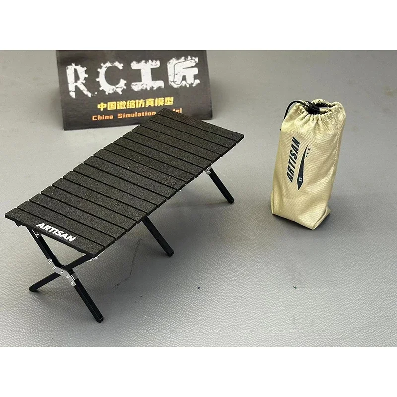 1 Set Simulation Camping Equipment Mini Outdoor Model Folding Seat Mini Egg Roll Table Ornaments for 1/10 RC Crawler Car Parts