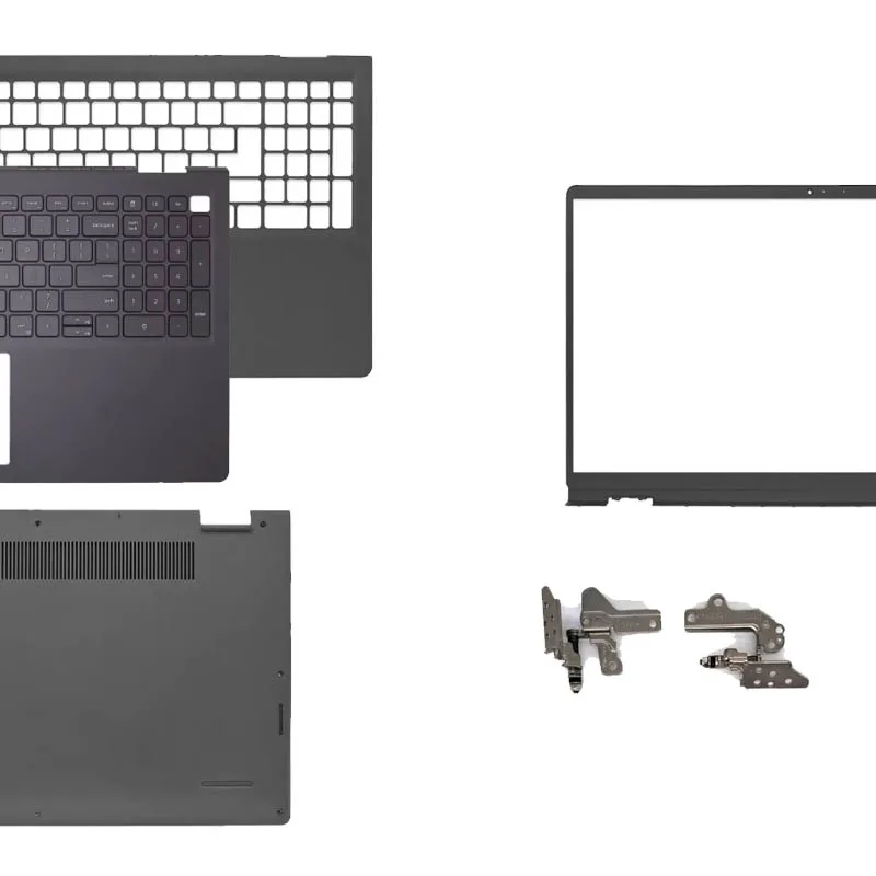 

New For Inspiron 15 3510 3511 3515 3520 3521 3525 Black Laptop Front Bezel/Hinges/Palmrest/Bottom Case black