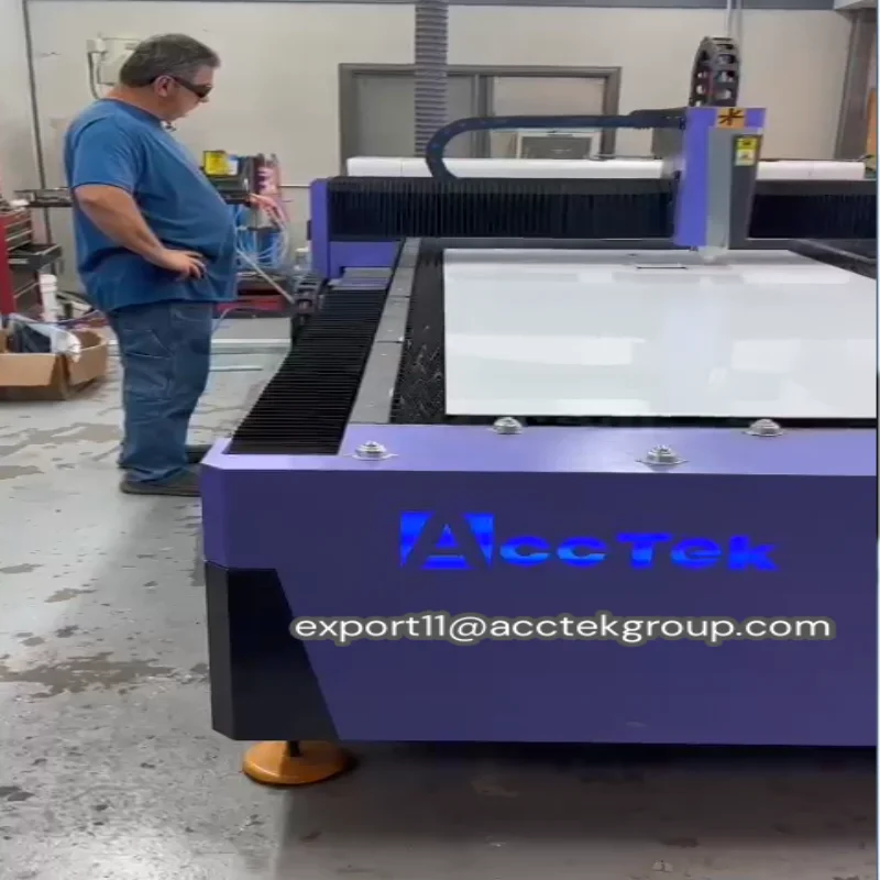 Machine de découpe Laser à Fiber AKJ1530F, modèle économique 1500x3000mm, 2kw, 3kw, gravure sur métal, acier inoxydable, personnalisable