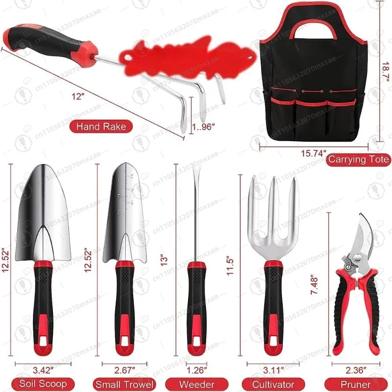 مجموعة أدوات حديقة معدنية متعددة الوظائف للسيدات، بيئة العمل، طباعة الأزهار، مقص زرع صغير