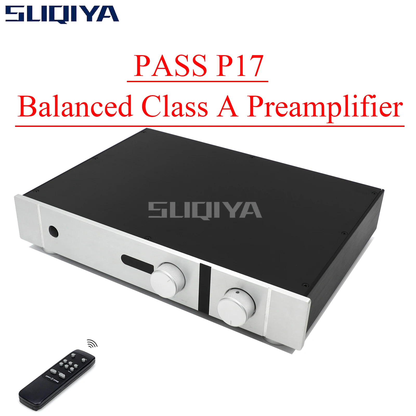 

SUQIYA-HIFI PASS P17 MOSFET Class A Remote Control Balanced Preamplifier Base on PASS 1.7 Circuit