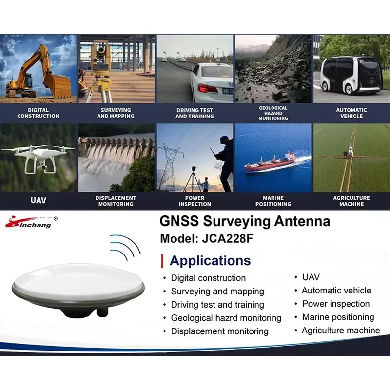 JCA228F Customized Global Positioning System RTK Measurement Antenna Full Band L1 L2 L5 Global Positioning System Glonass