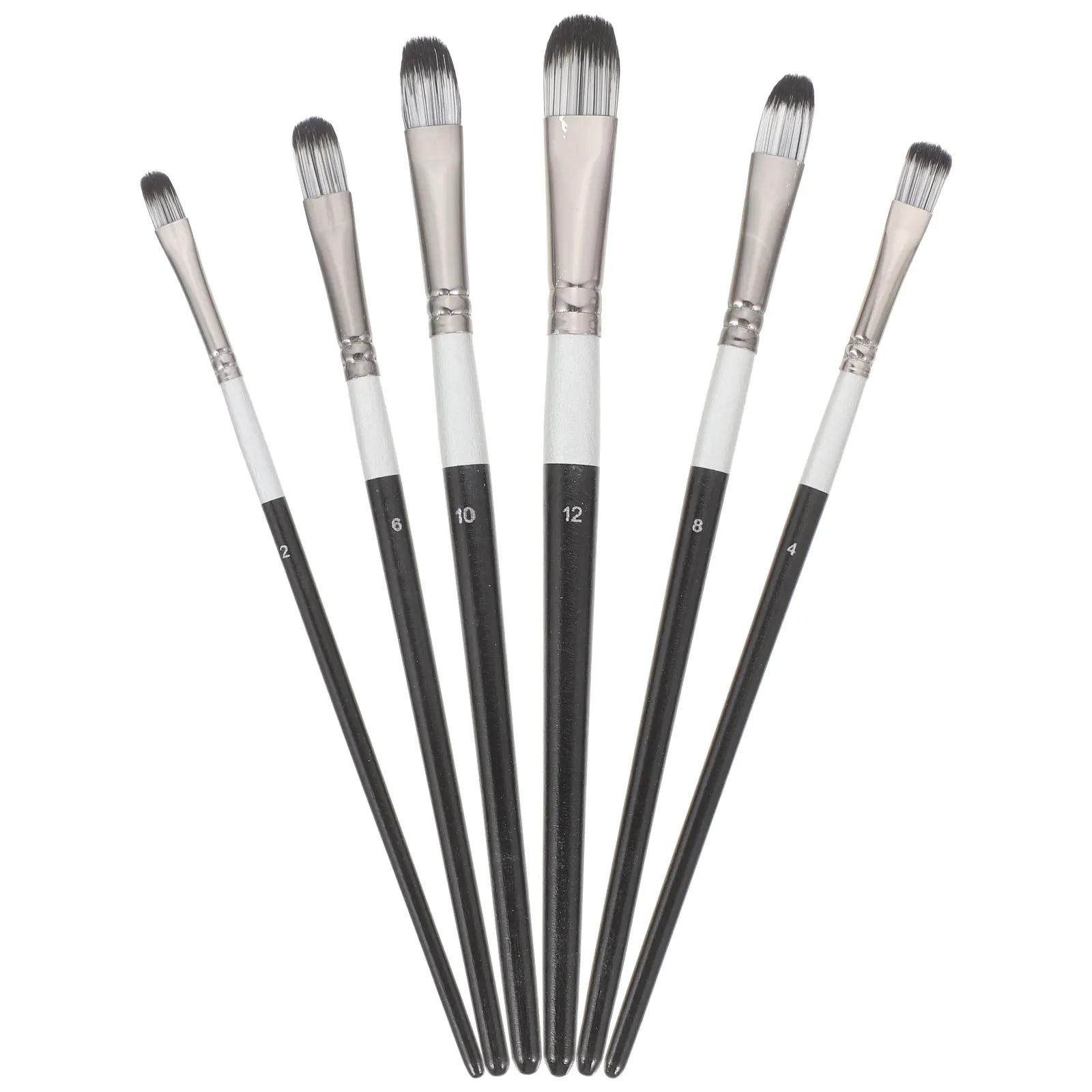 

6pcs Watercolor Painting Brushes Set Oil Acrylic Face Miniature Detail Rock Gouache Nail Portable Durable Artist Brush Pens Gift