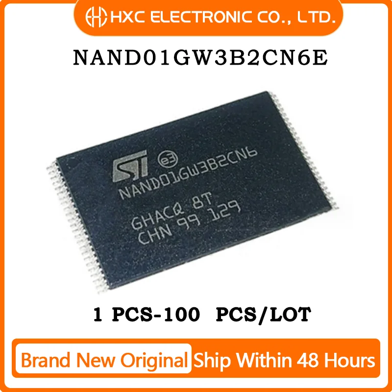 

Free Shipping 1PCS/10PCS/50PCS/100PCS NAND01GW3B2CN6E ST/TSOP48 Brand New Original IC Chip