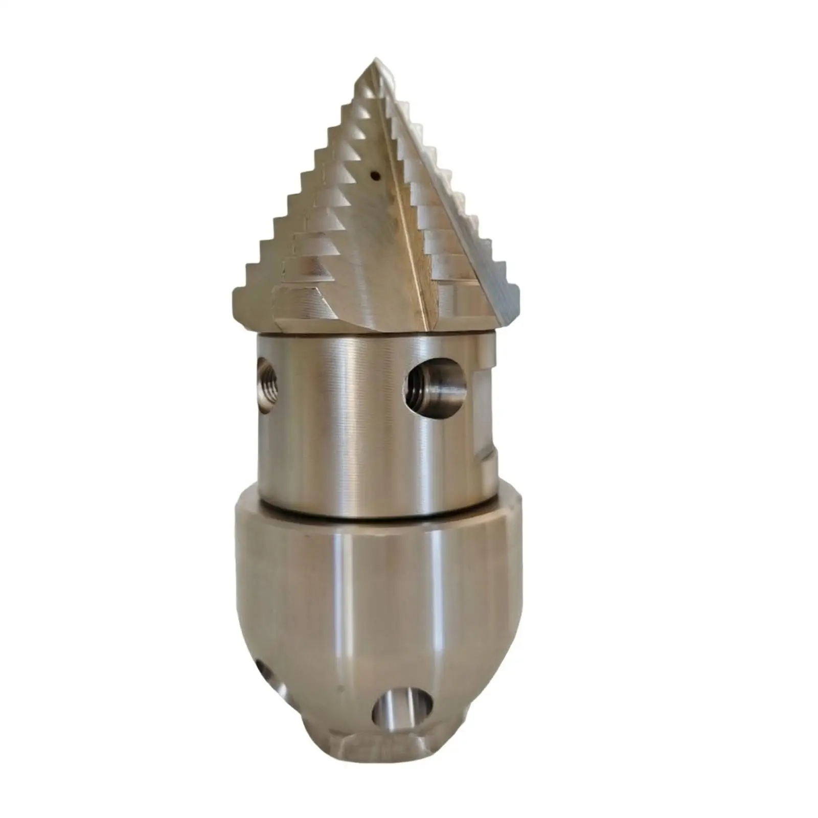 Rotary Drain Cleaning Nozzle Heavy Duty Stainless Steel Ceramic High Pressure Washer Nozzle for Sewer Lines