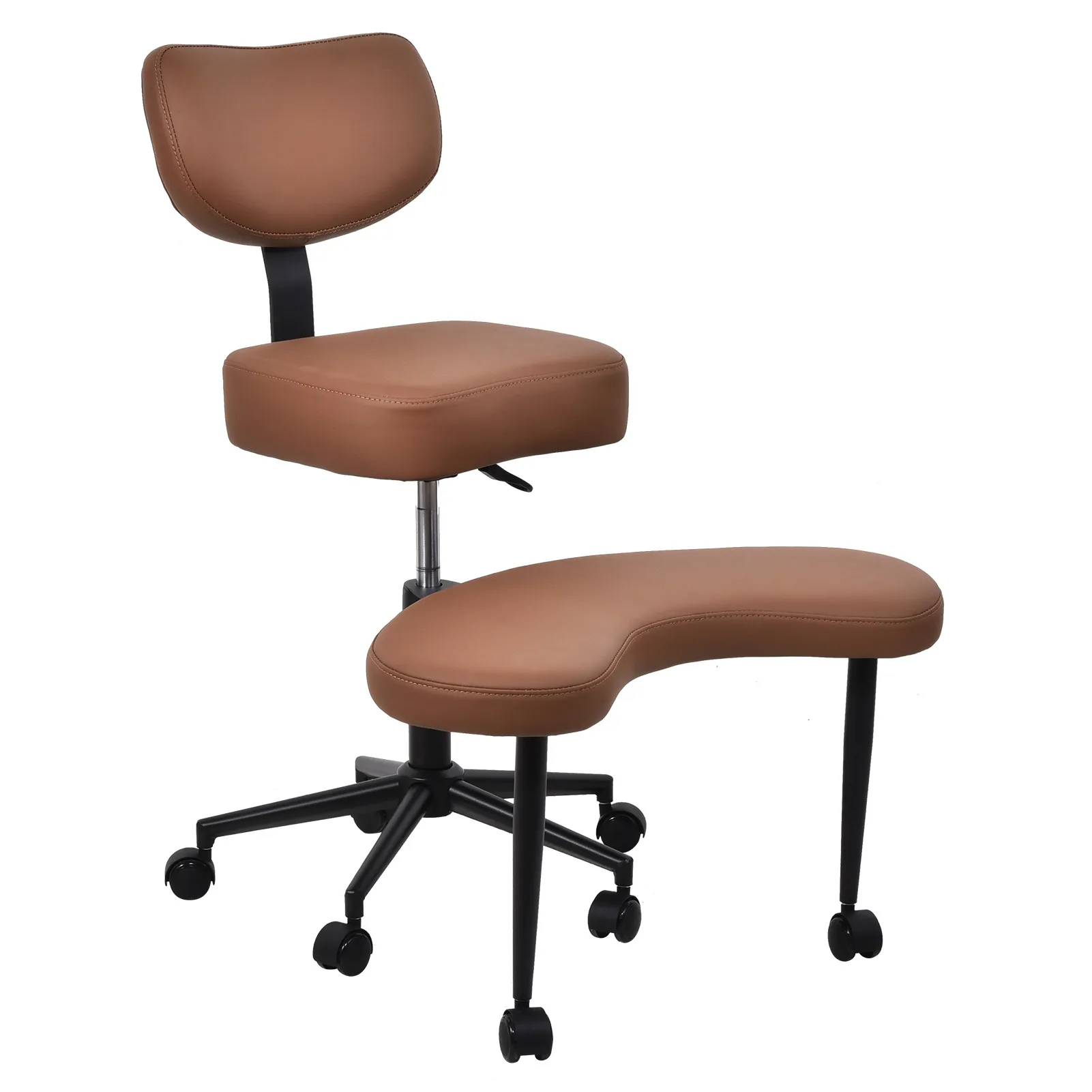 كرسي التأمل كرسي استرخاء مريح مقعد مرن متقاطع الأرجل، مسند ساق قابل لضبط الارتفاع لمقعدات التململ