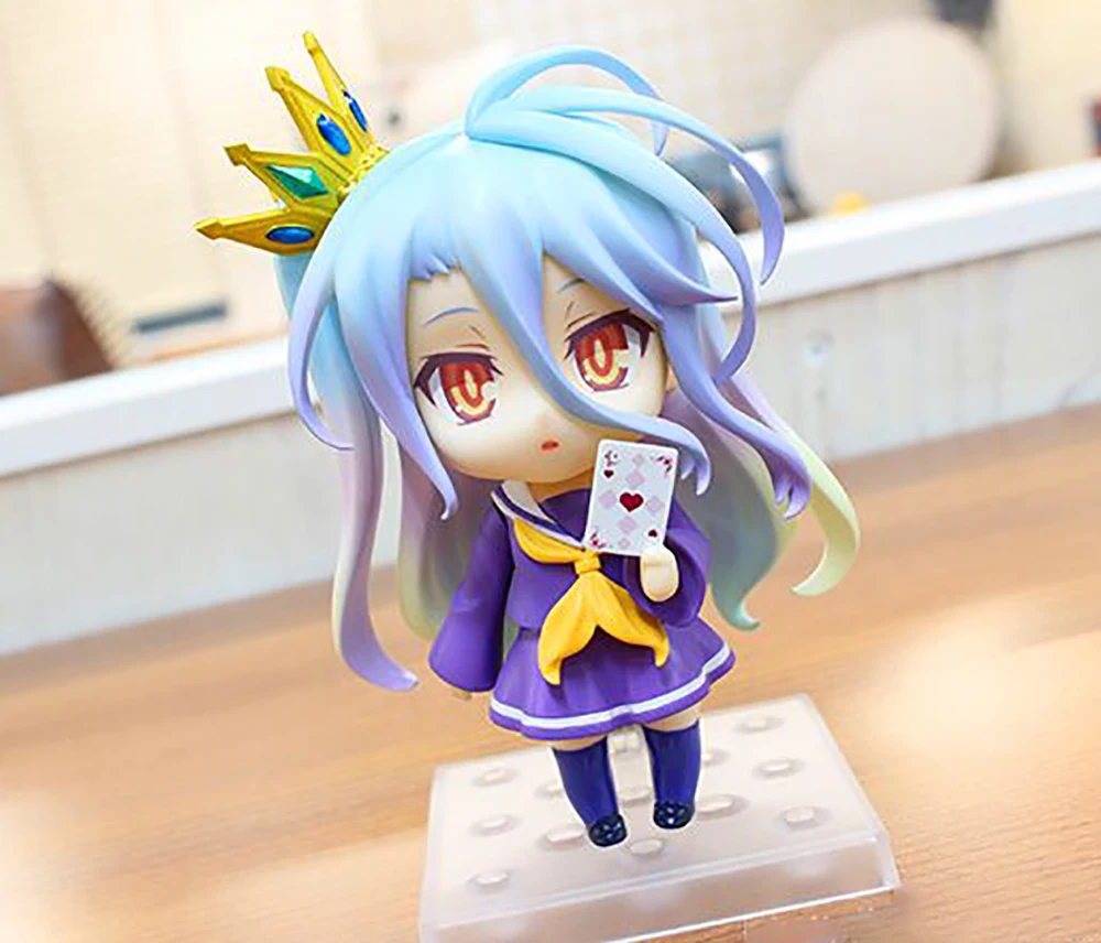 Muñecas originales de acción/muñecas de Good Smile Company Nendoroid ( # 653) No Game No Life Shiro Figura de anime Modelo Colección Personaje