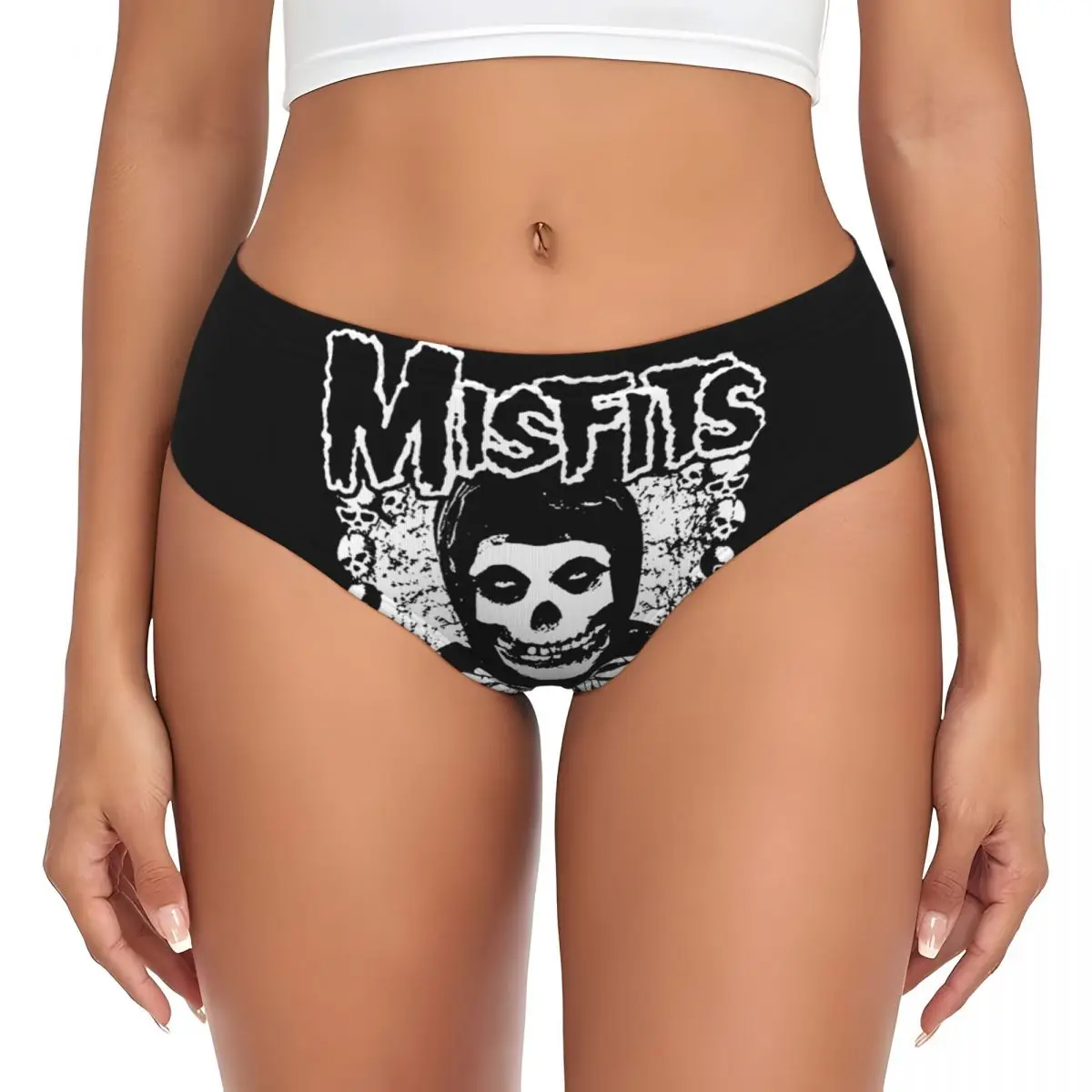 

Custom Punk Rock Band Misfits Brief Panties Women Comfort Stretch Underwear Valentine's Day Gifts Underpants