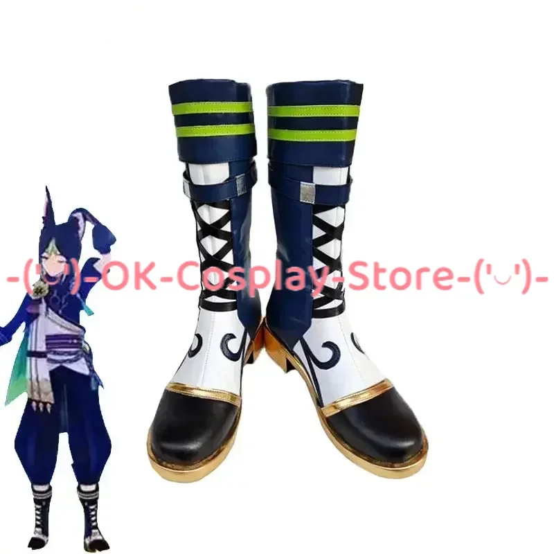 

Game Genshin Impact Tighnari Cosplay Shoes PU Leather Shoes Cosplay Prop Halloween Carnival Boots Custom Made