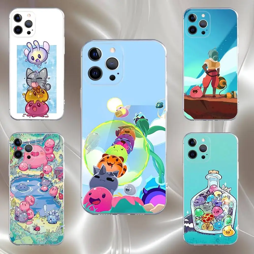 

Game S-Slime Rancher Transparent soft case for iPhone 17,16,15,14,13,12,11,Pro,Max,Plus, X,XS,XR,SE4,E Mini
