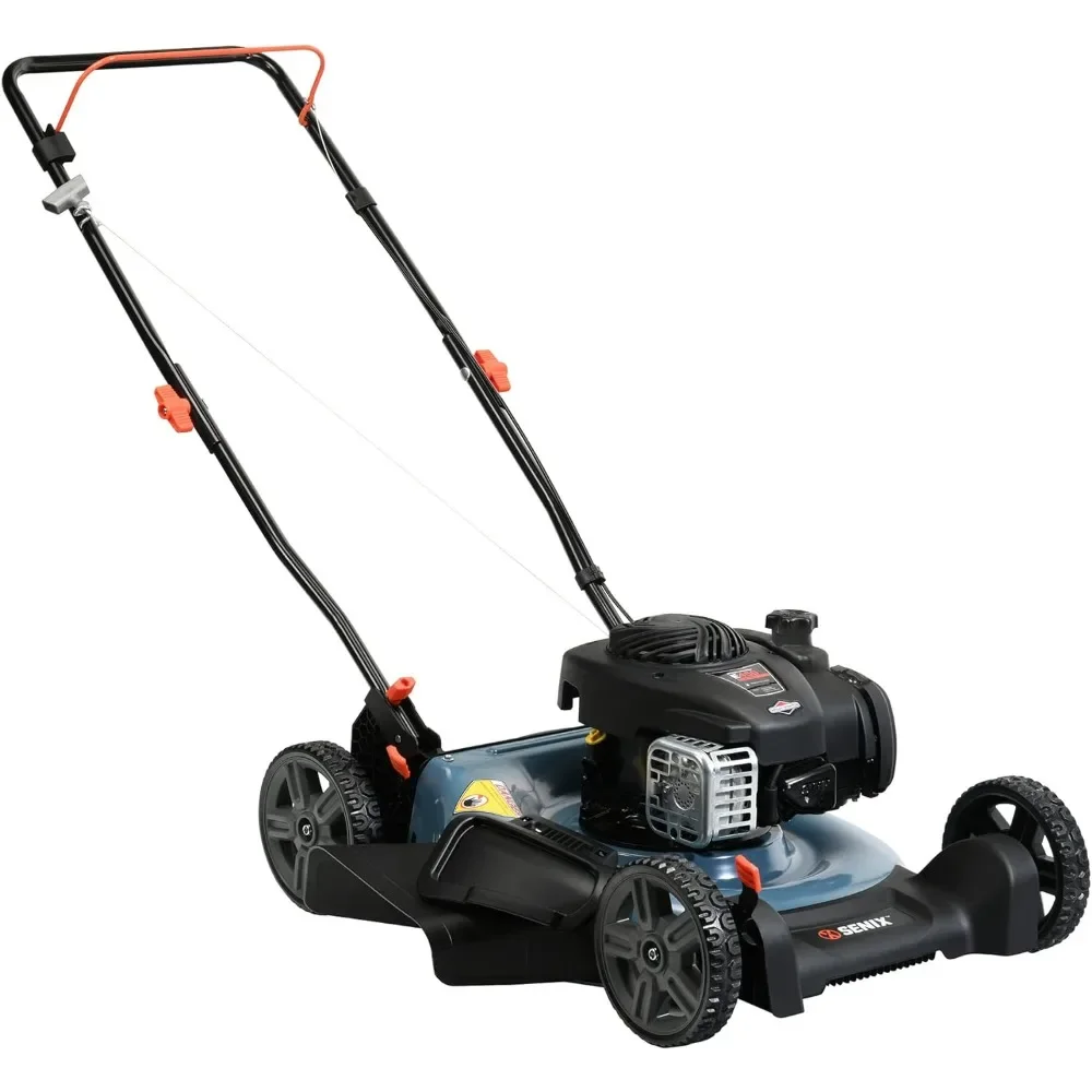 for 21-Inch Gas Push Lawn Mower with 125 cc 4-Cycle Briggs & Stratton Engine, Mulching and Side Discharge