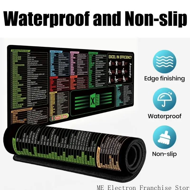 T5EA Excels i Word Keycut Keyboard Myse Pad oferujący wygodne przestrzenie robocze do zadań biurowych i gier