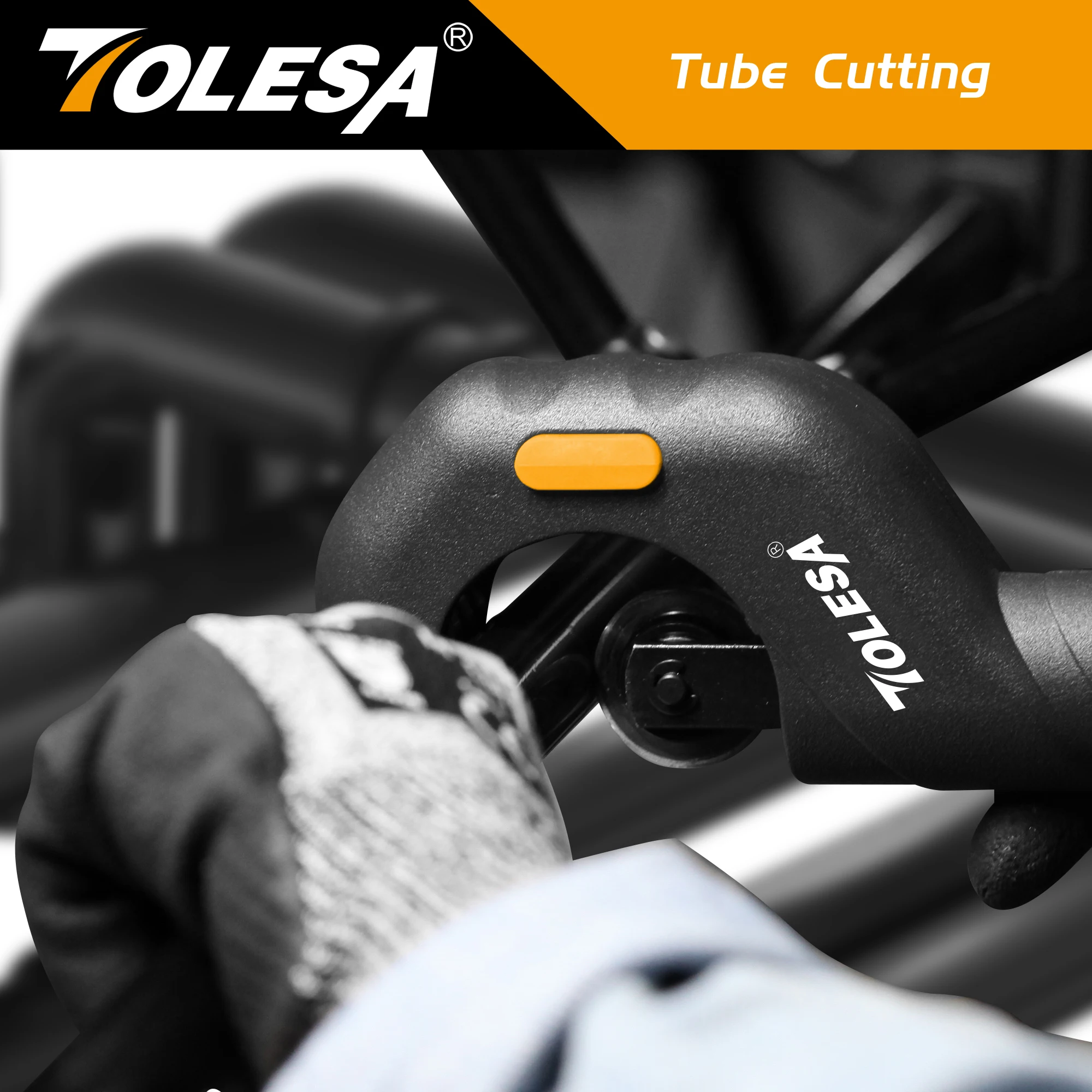 TOLESA 5-50mm Pipe Cutter Tools Heavy Duty Tube Cutter for Cutting Plastic Pipe Copper Brass Aluminum Thin Stainless Steel Pipe