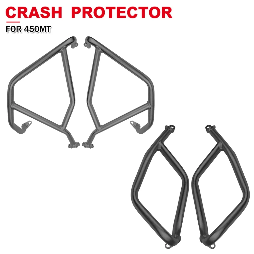 

Motorcycle Frame Bumper Anti-Crash Bar For CFMOTO 450MT 450 MT 2024 CF MT450 Upper Lower Engine Guard Tank Crash Bar Bumper