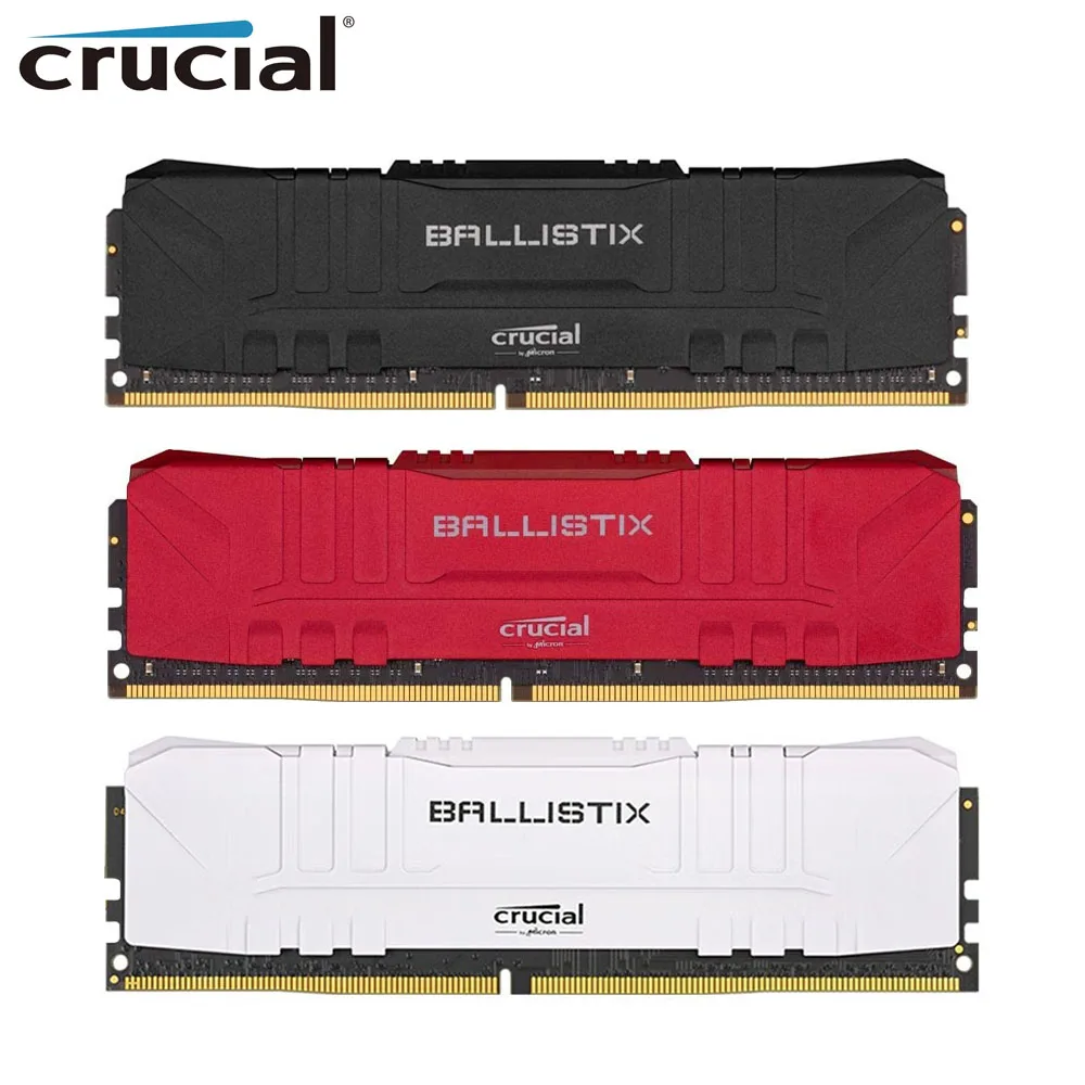 Crucial Ballistix DDR4 2666MHz 3200MHz Unbuffered DIMM PC-21300 25600 Desktop Gaming Memoria Dual Channel