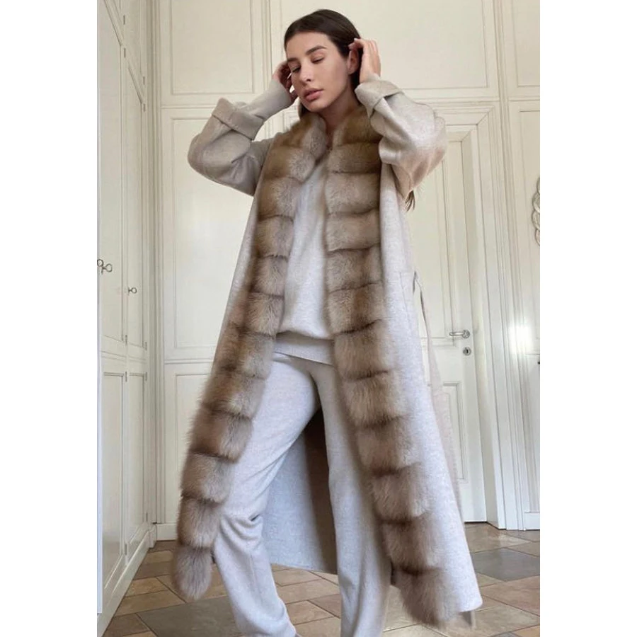 

Woolen Coats For Women Cashmere Coat Women Luxury Wool Coat For Girl Winter Warm Jacket Fur New Arrival Long