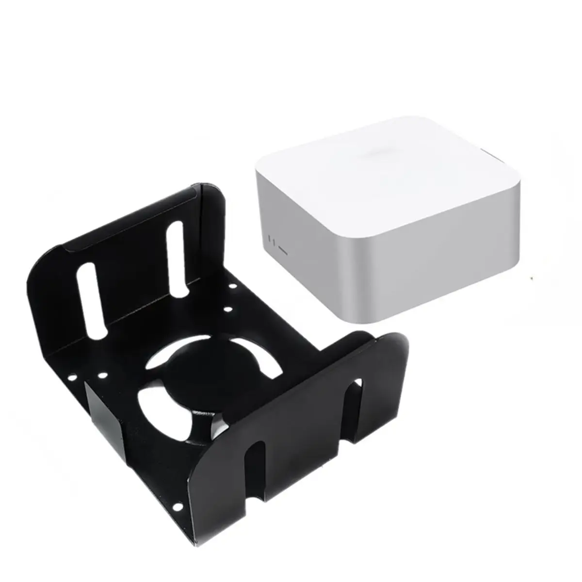 belong Metal Mount Holder for 2024 Mac Mini M4 / M4 Pro Storage Bracket Under Desk Stand