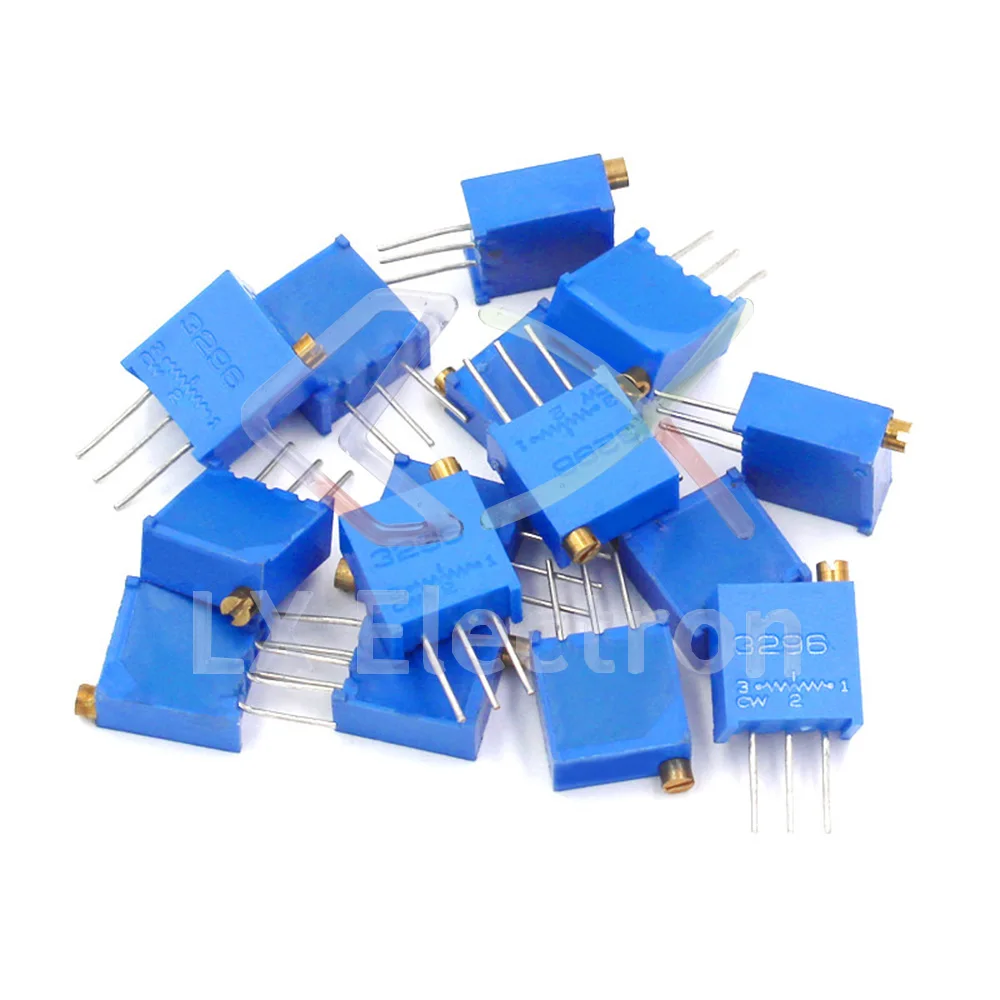 3296W Trimming Potentiometer Kit 1K 2K 5K 10K 20K 50K 100K 200K 500K 1M Ohm Precision Multi-Turn Variable Resistor