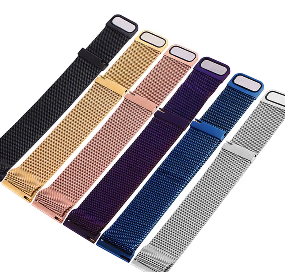 Stainless Steel Magnetic Mesh Strap Universal 12mm 14mm 16mm 18mm 20mm 22mm  Watch Strap quick release Watchbands