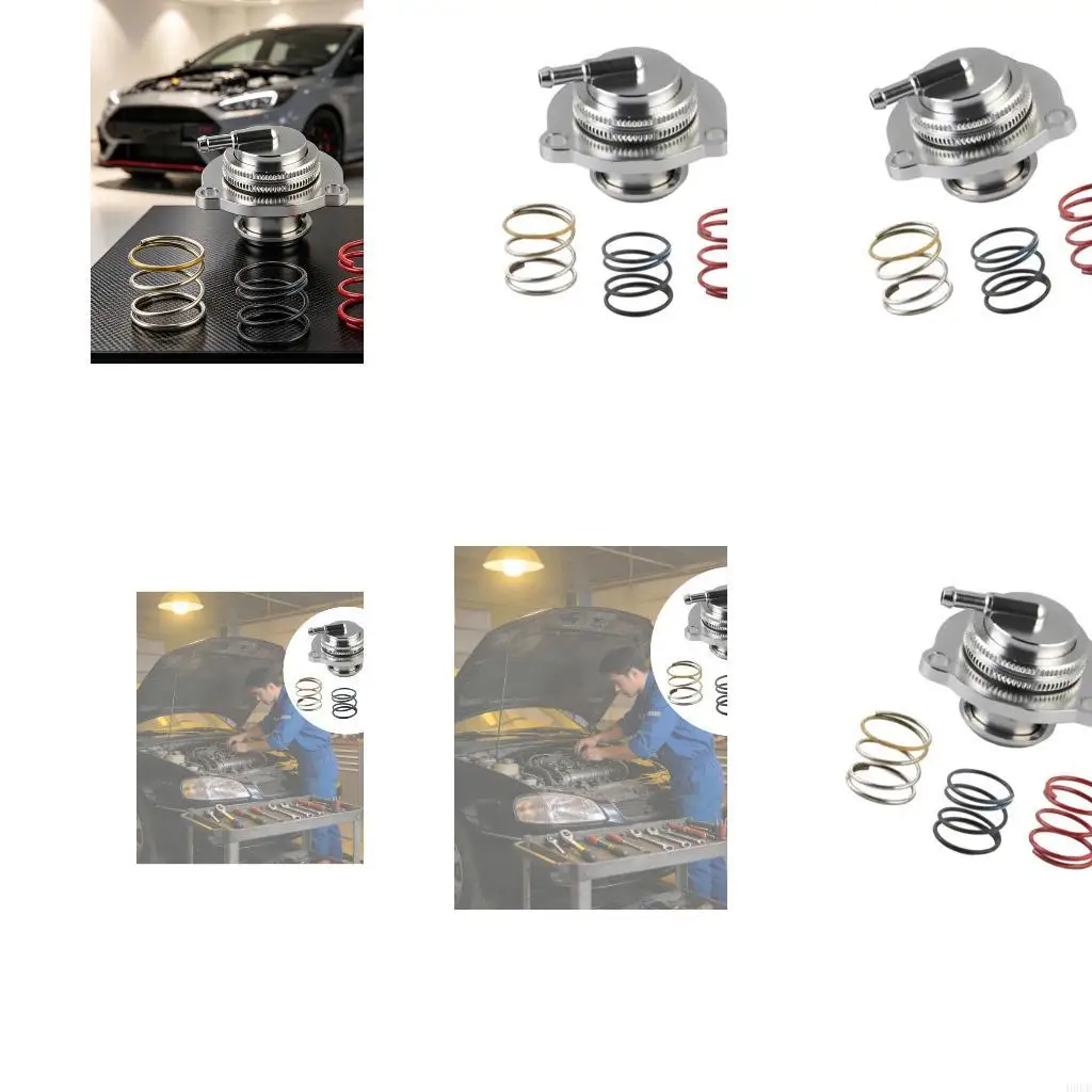 Pressure Release Part with Metal Body and Spring Structure, Turbos Bypass Recirculation Valves Assembly for Replacement H9EE