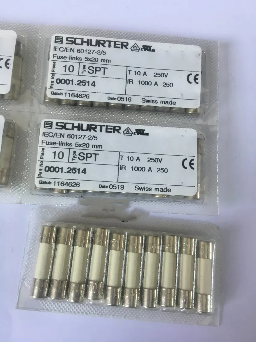 

0001.2514 Ceramic fuse tube 10A 250V 5mmx20mm