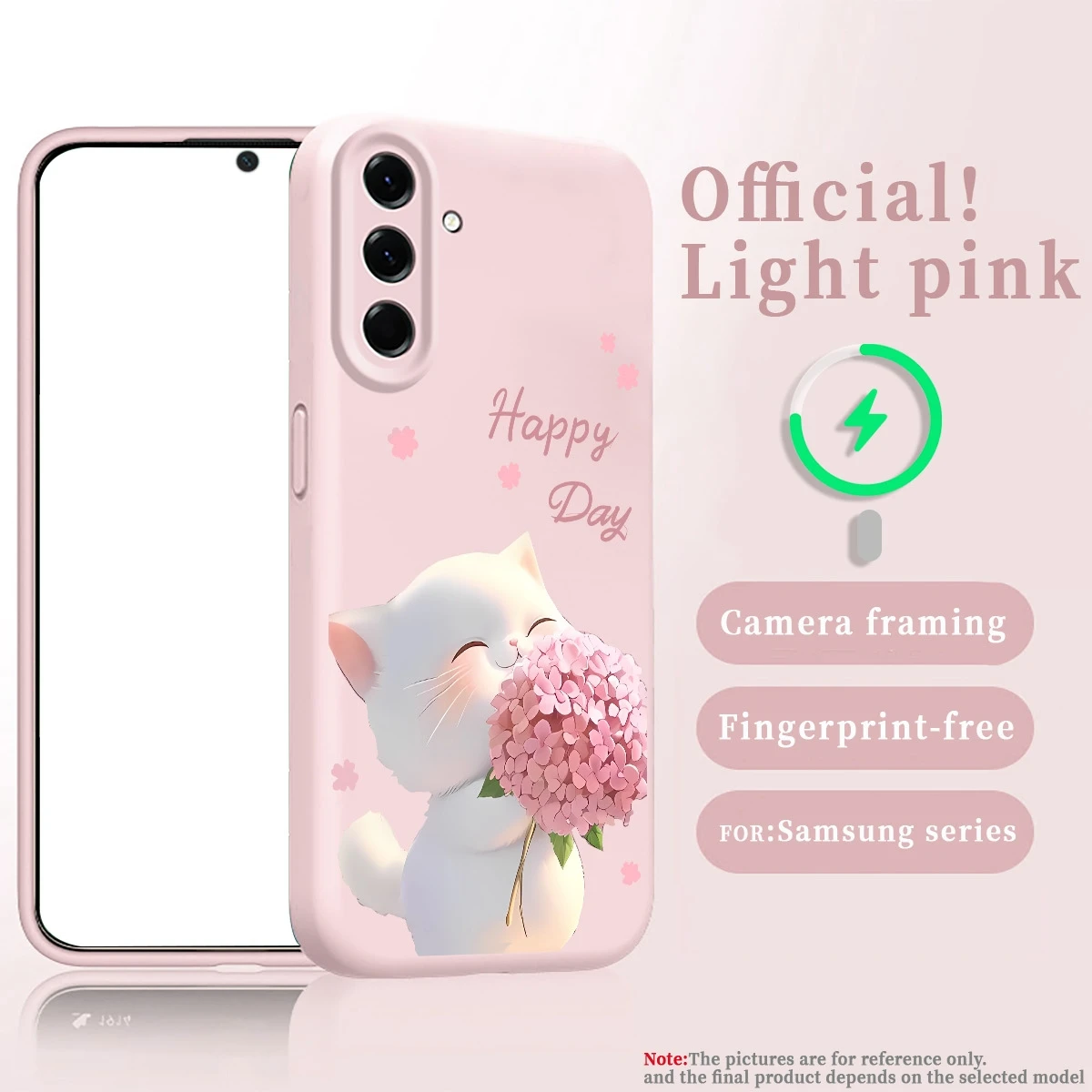 

Магнитная беспроводная зарядка с рисунком аниме, подходит для чехлов для телефонов Samsung Galaxy A56/A54 5G/A55/A16/S26/S25/S24/S23.