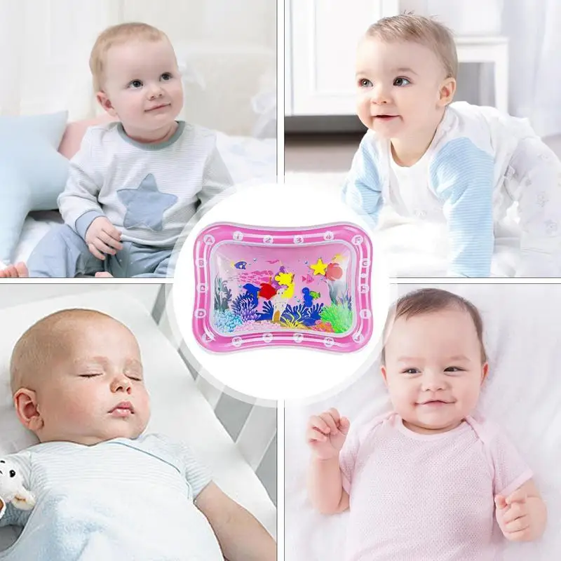 Tummy Time Water Mat Ice Cool Opblaasbare Mat Voor Water Spelen Opblaasbare Speelkleed Waterkussen Kinderen Speelgoed Voor Kinderen Kinderen Jongens