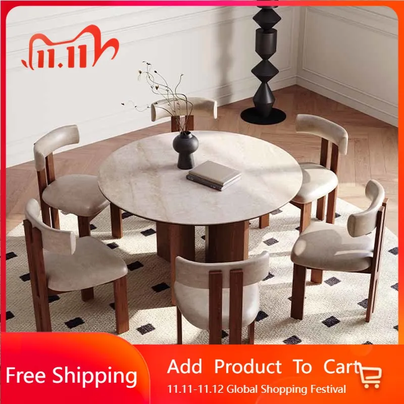 

Compact Party Dining Table Round Style European Center Restaurant Dining Table Modern Design Luxury Muebles Hotel Furniture