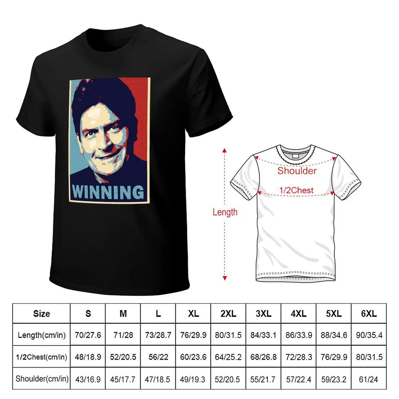 Winning, by Charlie Sheen T-Shirt man t shirt designer T-Shirt