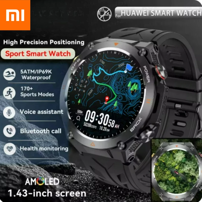 

Xiaomi 2026 Новые GPS спортивные умные часы мужские водонепроницаемые фитнес-трекер Bluetooth-вызов 650 мАч аккумулятор умные часы женский браслет