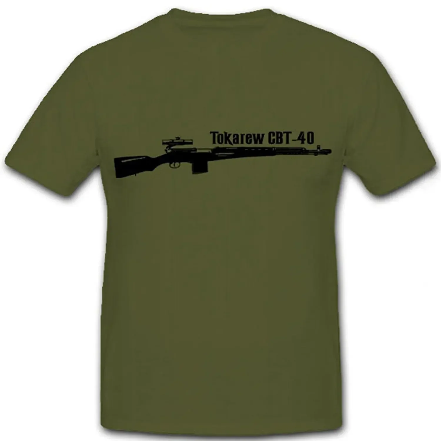 

Soviet Sniper SVT-40 Tokarev Self-loading Rifle T-Shirt 100% Cotton O-Neck Short Sleeve Casual Mens T-shirt Size S-3XL