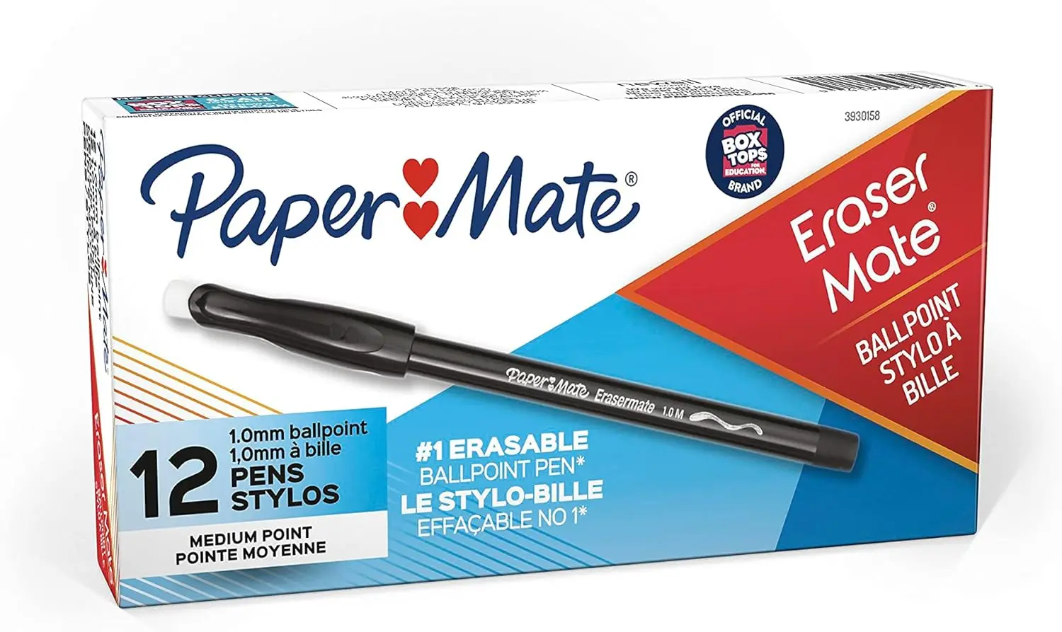 

Erasable Pens Medium Point 1.0mm Black Ink 12 Pack
