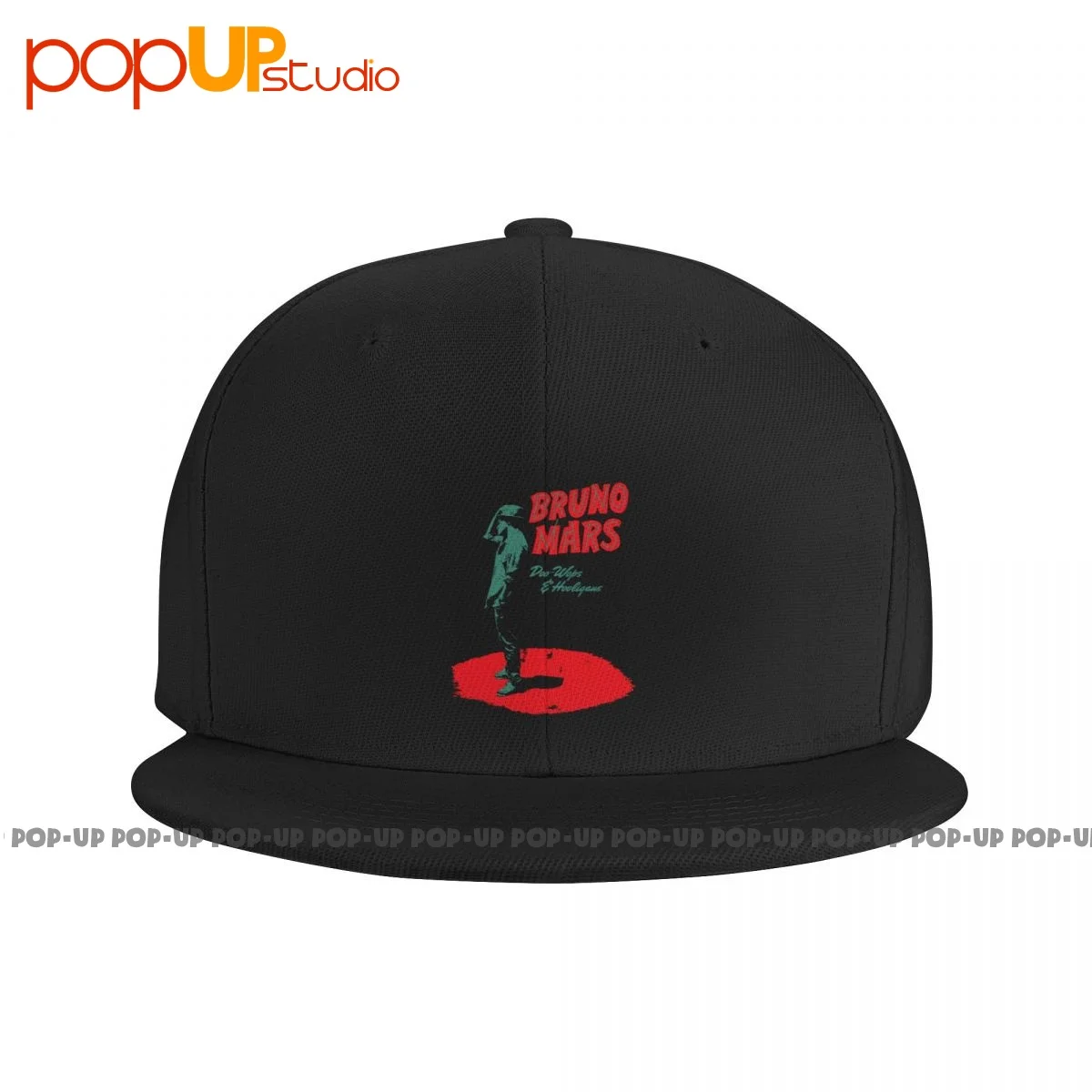 Best Bruno Mars Doo Wops & Hooligans Black Concert Snapback Cap Hip Hop High Quality Baseball Caps