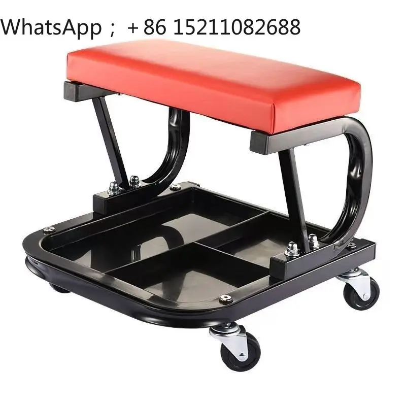 LLY car repair stool mobile tool stool auto repair work with universal wheel sliding machine repair stool