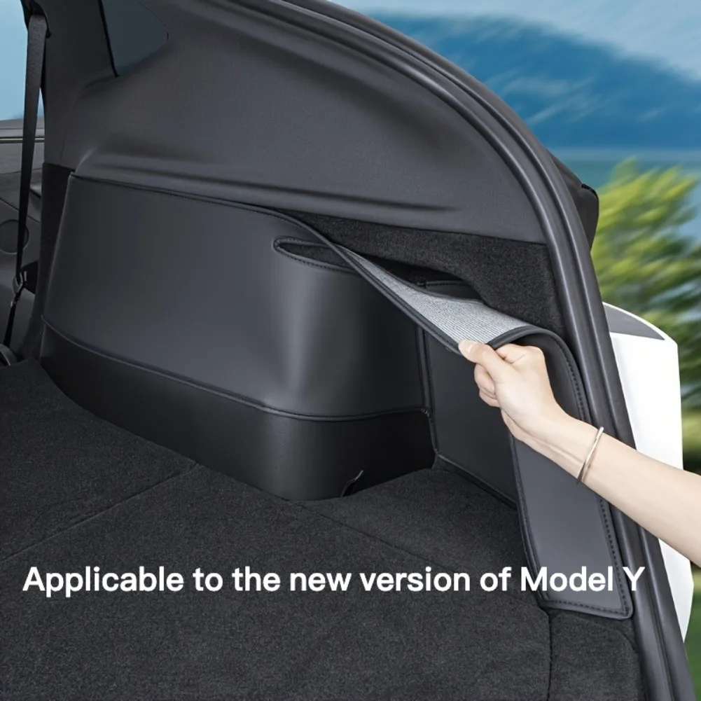 

Plush Trunk Side Protective Pads for Tesla Model Y Left Right Interior Kick Mats Anti-Scratch Cargo Liner Protection Set of 2
