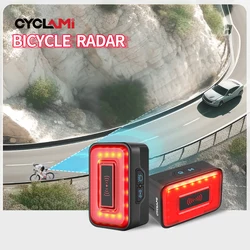 CYCLAMi Bicycle Radar Taillight Intelligent Sensing Warning Safety Light High Sensitivity and Brightness Red Light 24GHz IPX6