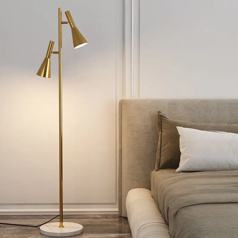 

Nordic Art Minimalist Metal Bedroom Bedside Wood Living Room Decor Floor Light Led Corner Standing Modern Table Lamp Floor Lamps